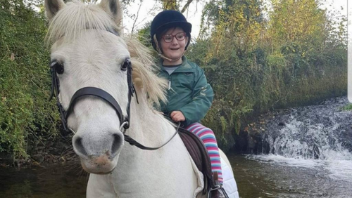 Late Brianna Lynch on her horse