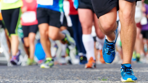 people taking part in a marathon