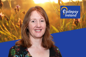 Image of Epilepsy Ireland Community Resource Officer, Cliona Molloy with background of field.