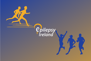 people completing Marathon with Epilepsy Ireland logo