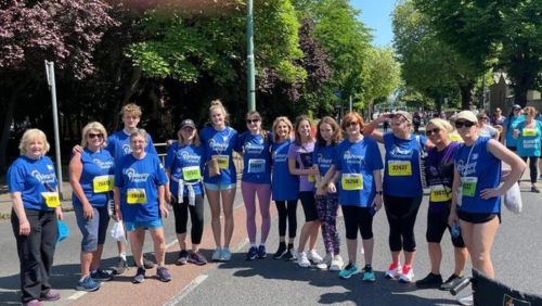 Epilepsy Ireland Fundraisers taking part in a fundraising event