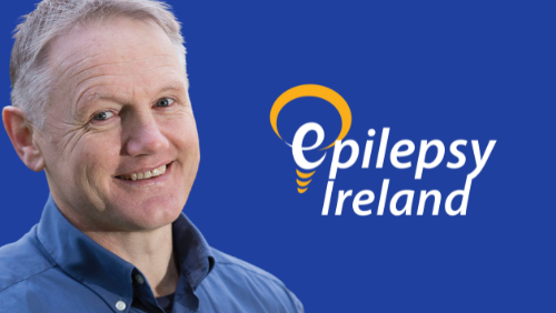 Joe Schmidt and Epilepsy Ireland Logo