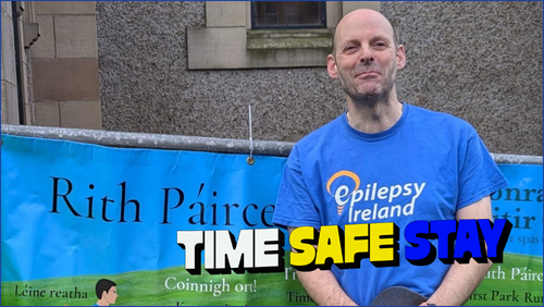 Pat wearing his EI t-shirt