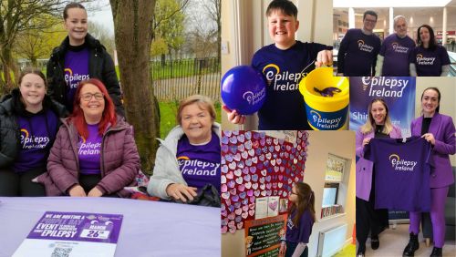 Epilepsy Ireland supporters fundraising for Purple Day 24