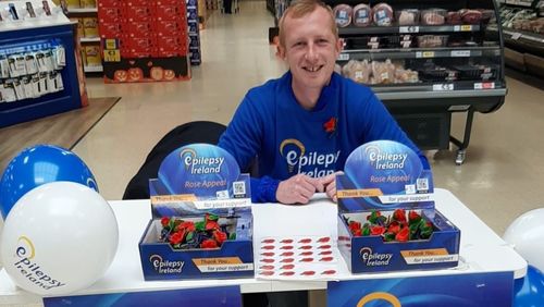 Epilepsy Ireland Volunteer taking part in fundraising event