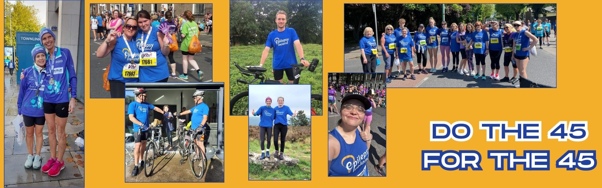 Epilepsy Ireland Volunteers taking part in several challenges.