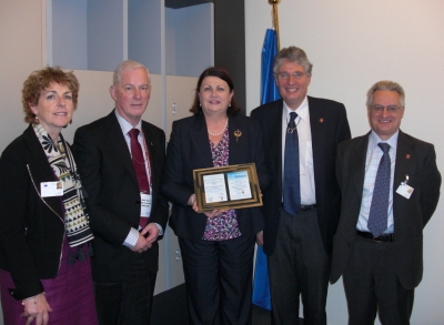 John Dalli, Commissioner for Health and Public Policy and Máire Geoghegan-Quinn, Commissioner for Research, Innovation and Science