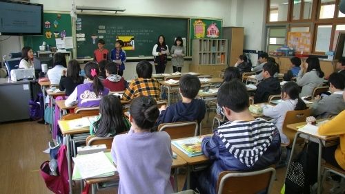 people in a classroom