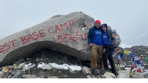 Epilepsy Ireland Volunteers pictured at Everest Base Camp as part of a fundraiser