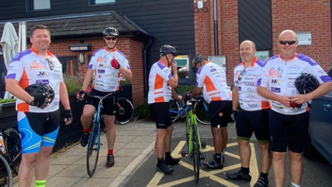 Some of the Cyclists taking part in the Cycle for Shane