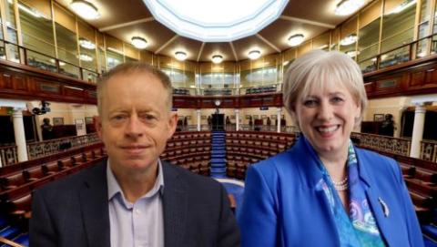 Ciaran Cannon and Minister Heather Humphreys and background of Dail