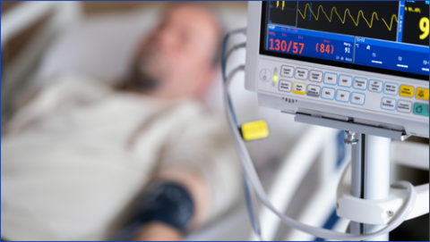 Person in a hospital bed