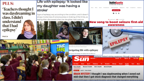 Collage of media coverage 