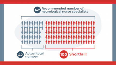 shortfall of neurology nurses -42 currently in place while 100 extra are required