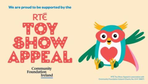 Toy Show Appeal logo with graphic of an Owl.