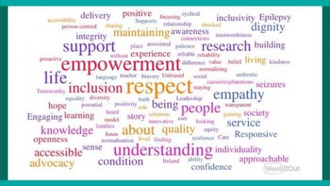 Some of the key words that came up during our strategic planning process, which have been highlighted in the final plan