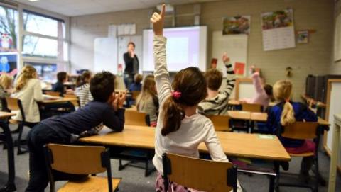 Children in a classroom