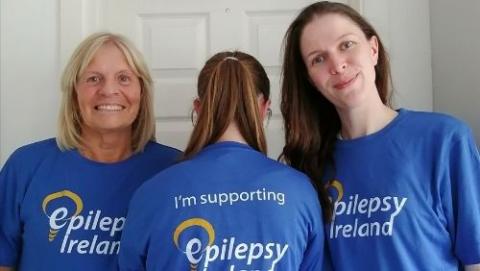 three Epilepsy Ireland volunteers